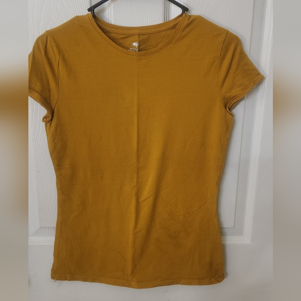 Massimo Yellow Fitted Short Sleeve Tee